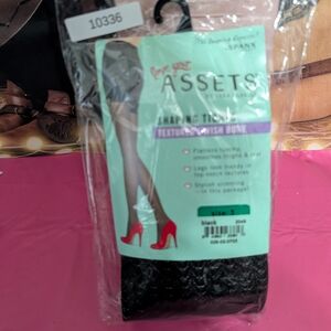 SPANX Black Textured Shaping Tights